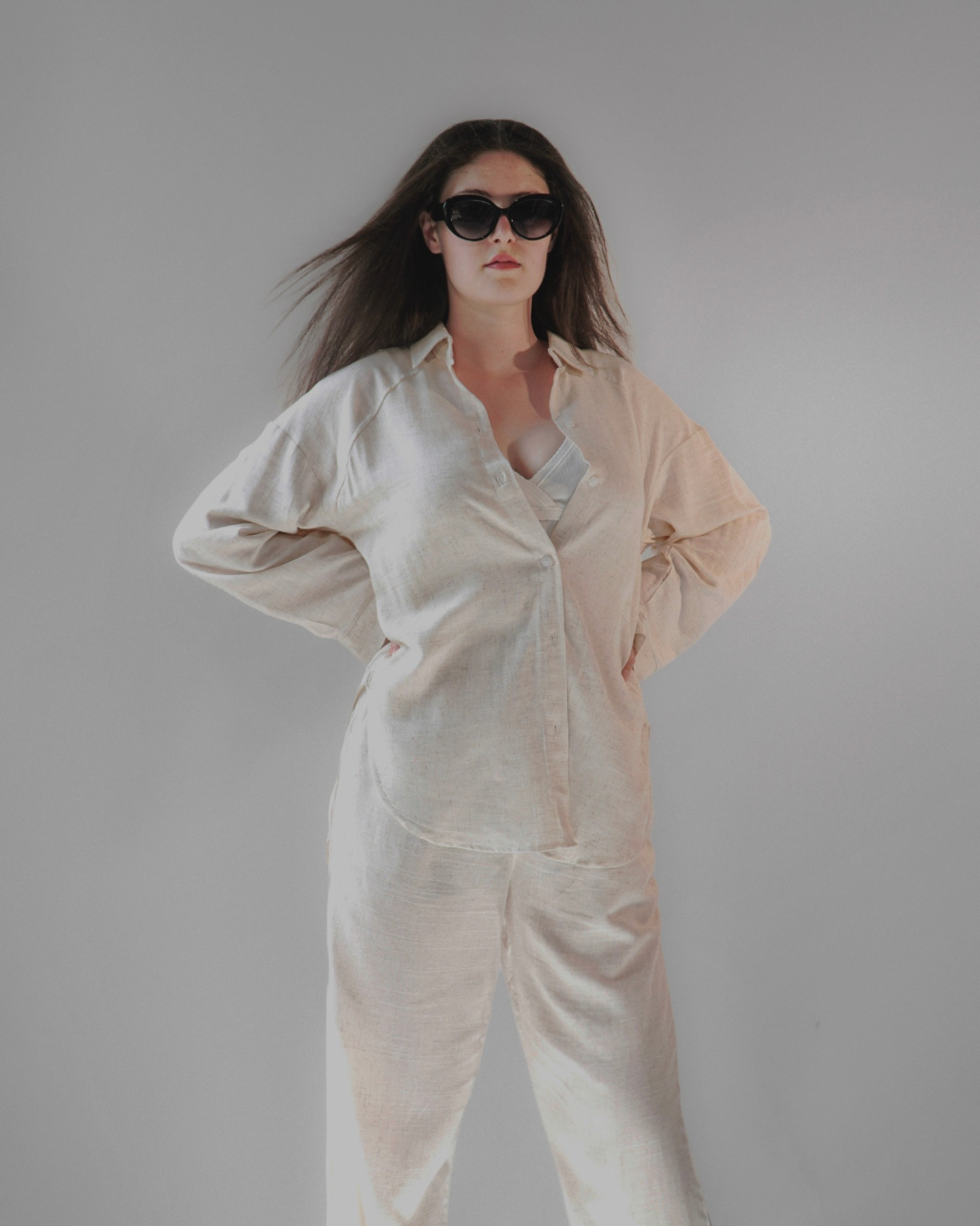 Zara, Cream Linen Set