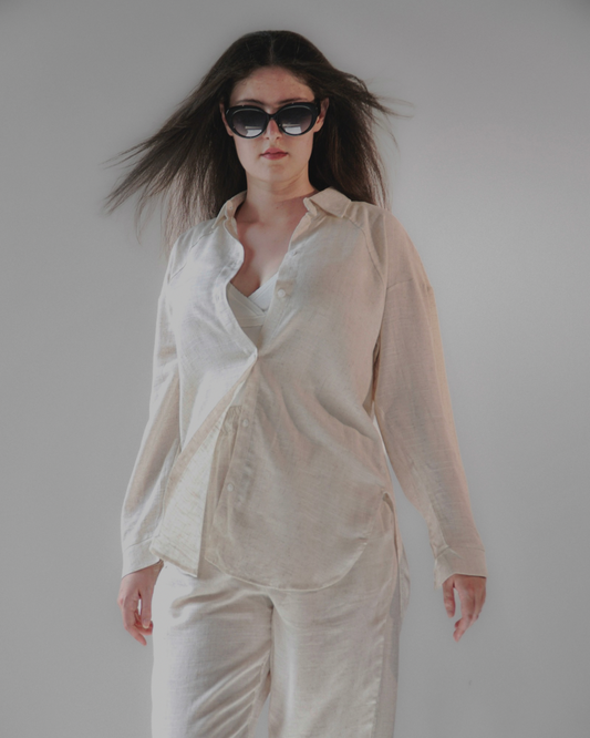 Zara, Cream Linen Set