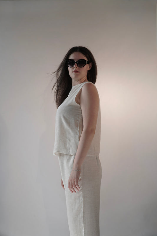 Zara, Cream Linen Set