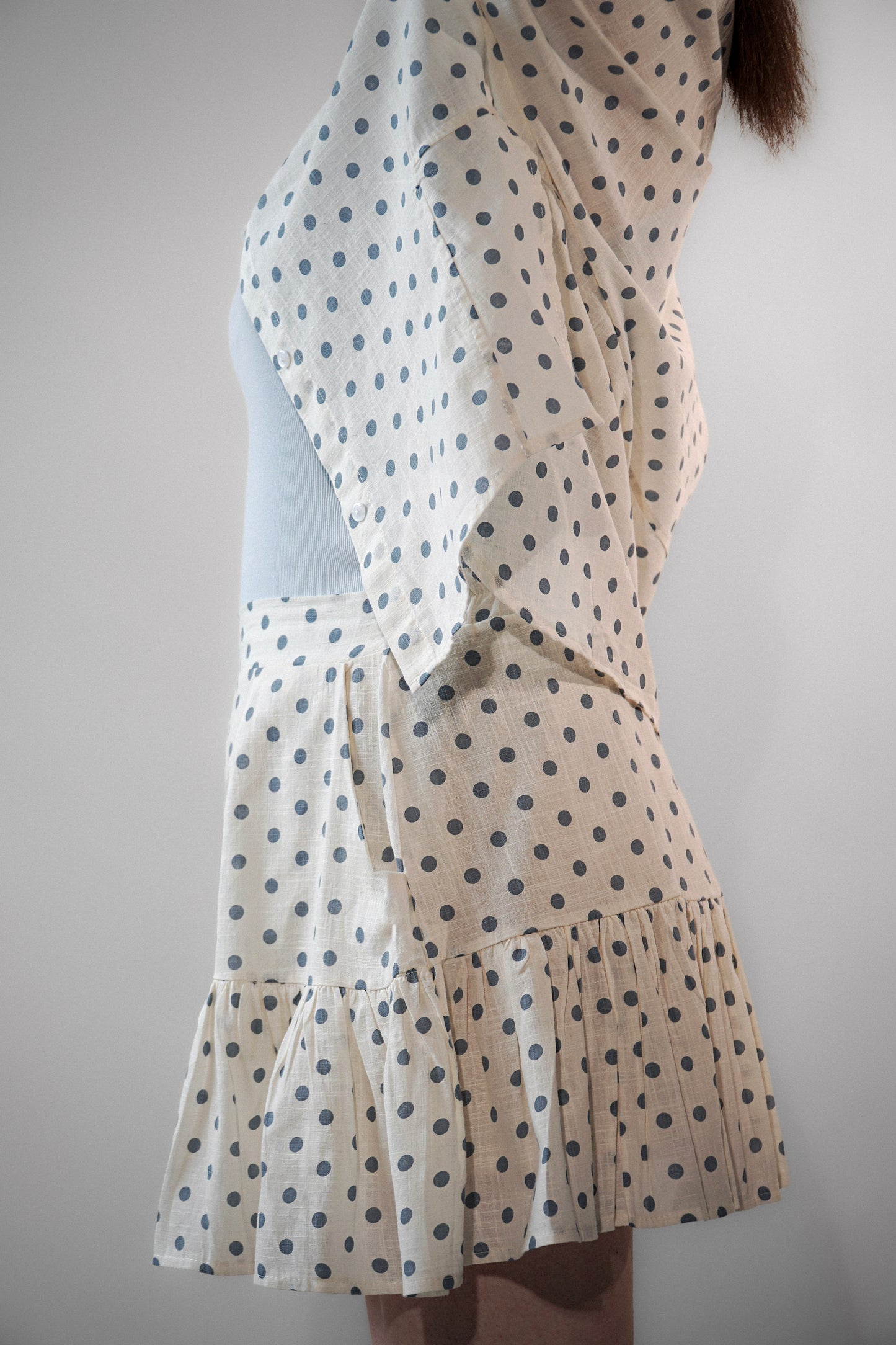 Seraia, Blue Polka Dot Set