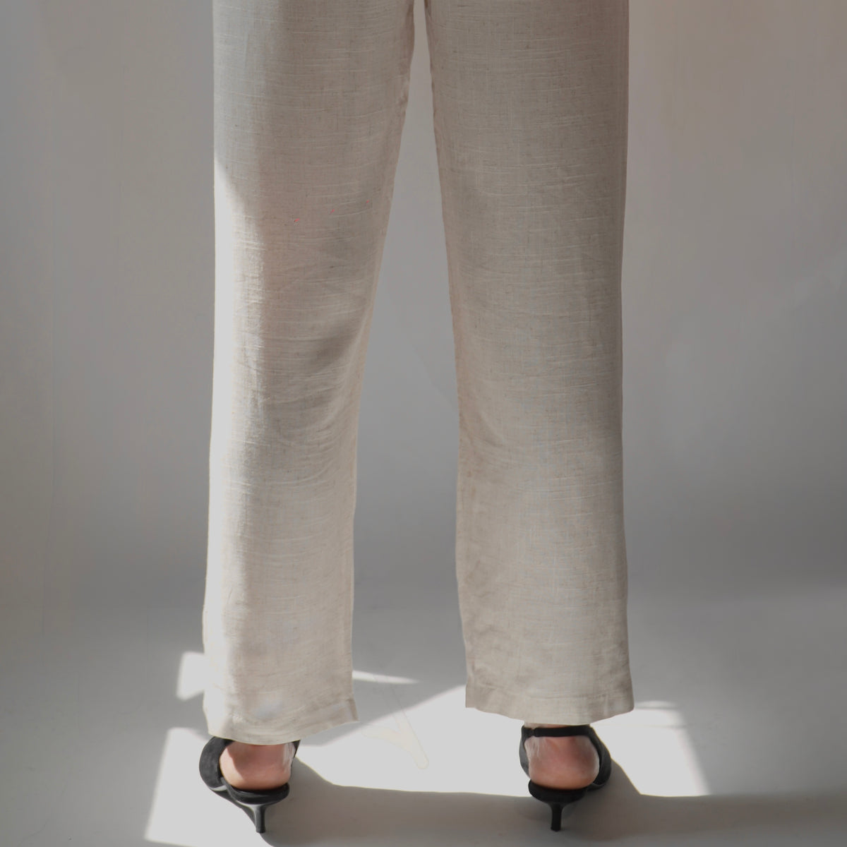 Zara, Cream Linen Set Trousers