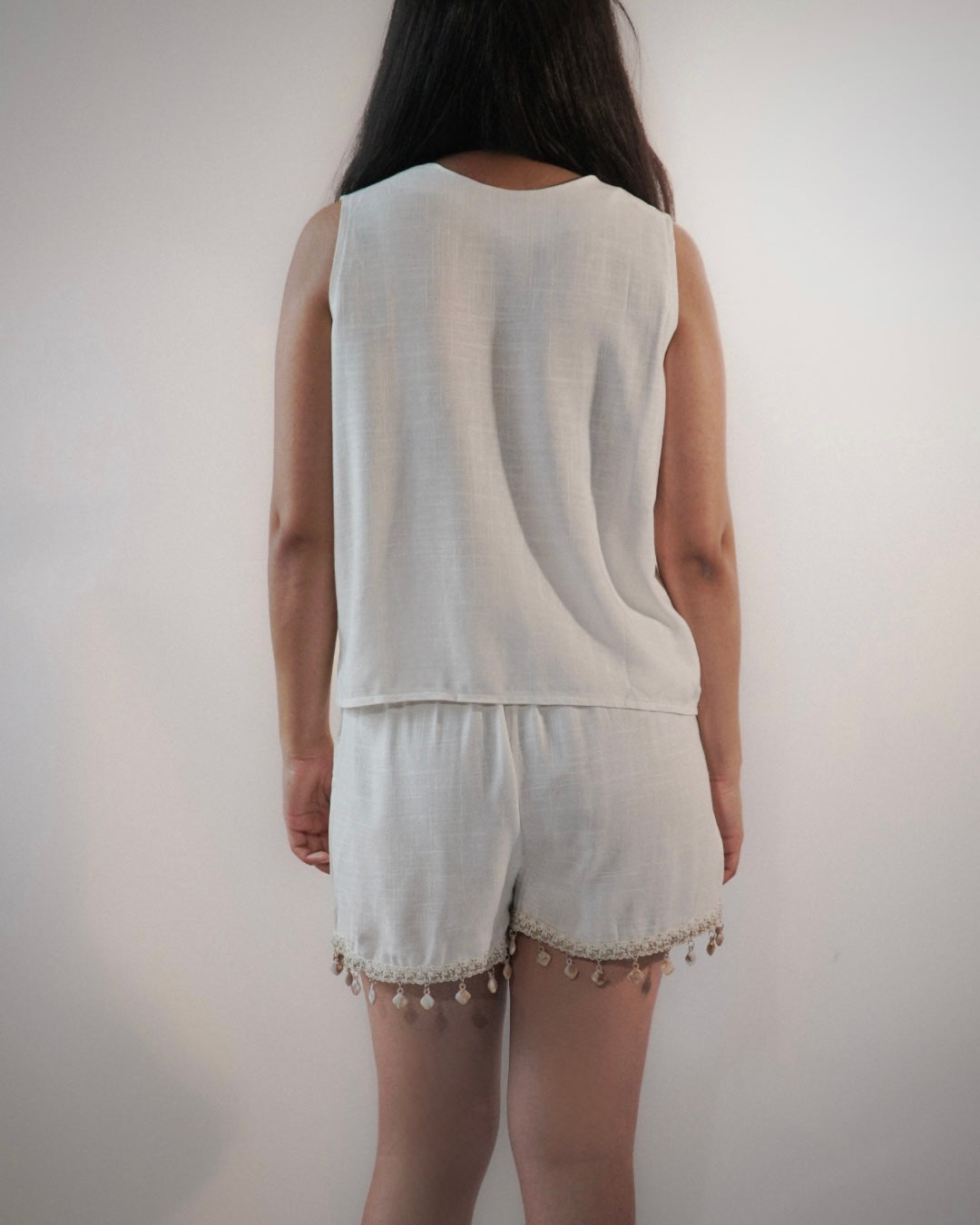 Roxy, White Linen Set