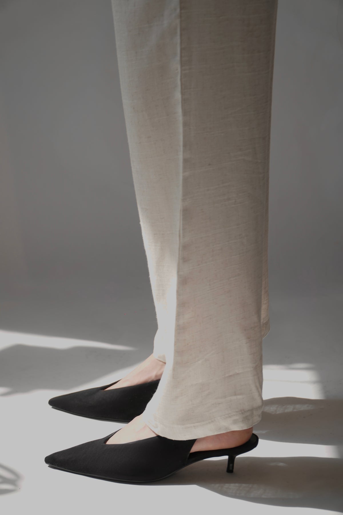 Zara, Cream Linen Set Trousers