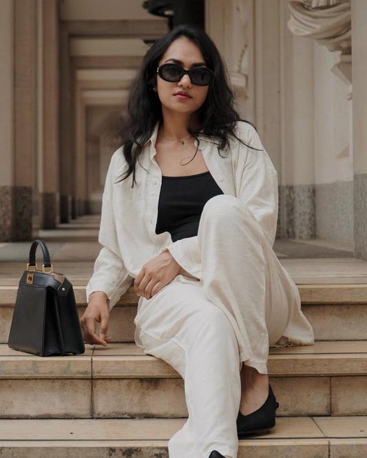 Zara, Cream Linen Set