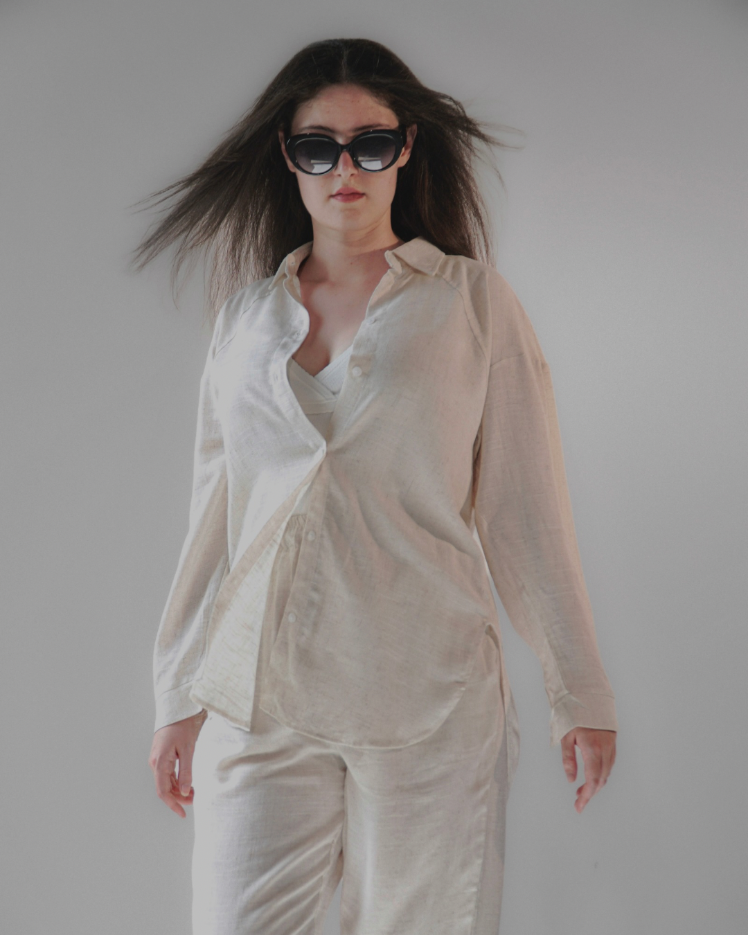 Zara, Cream Linen Set