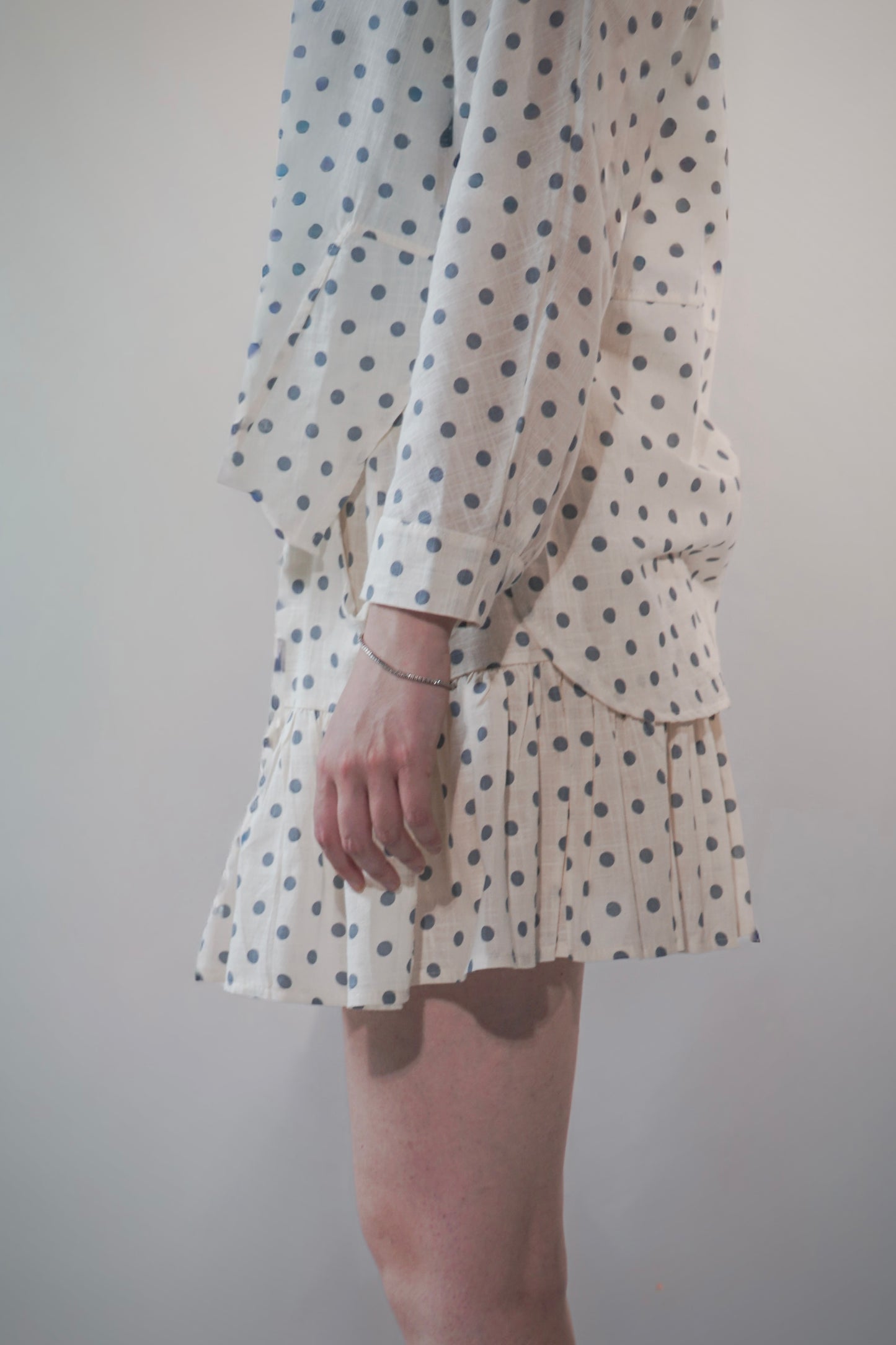 Seraia, Blue Polka Dot Set
