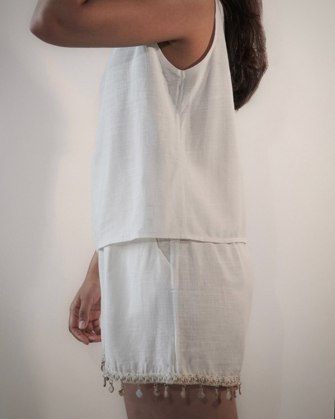 Roxy, White Linen Set