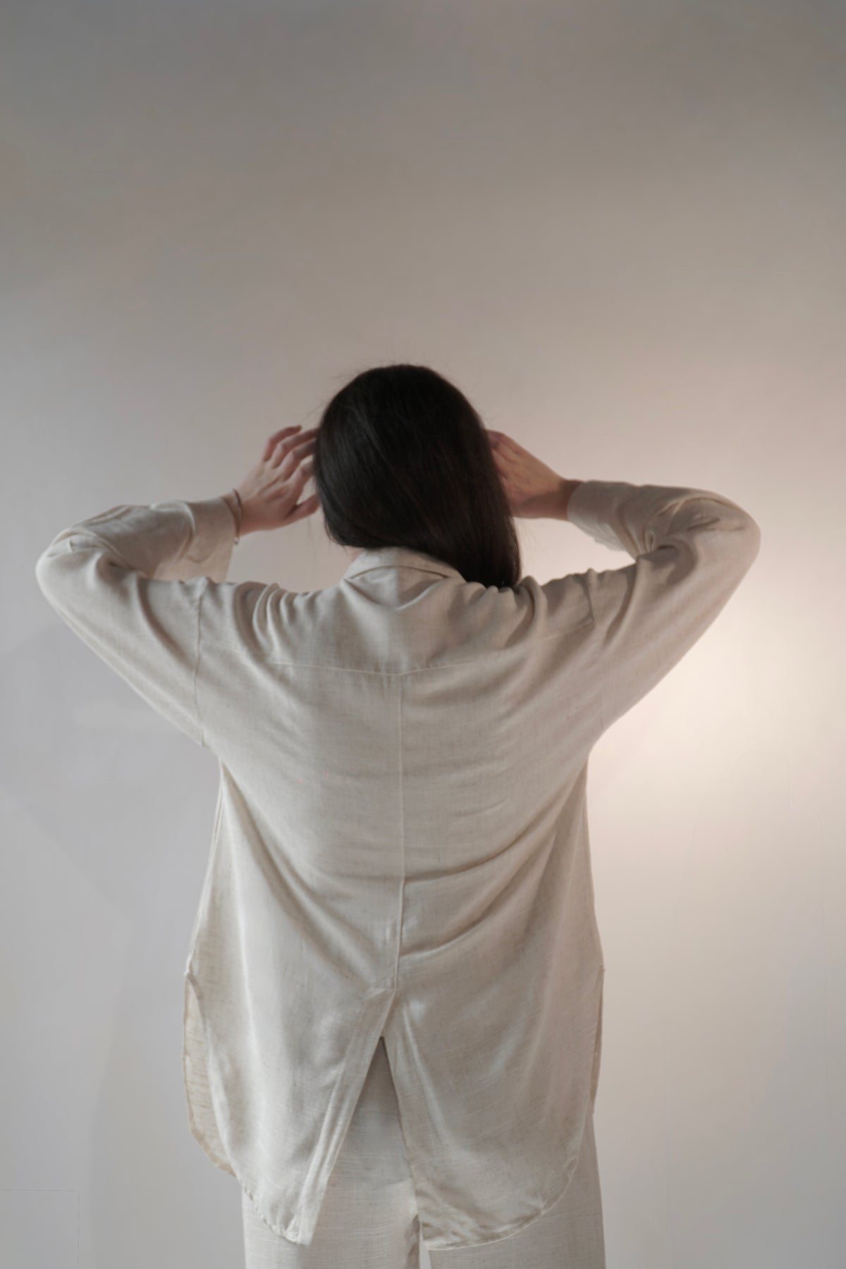 Zara, Cream Linen Oversized Shirt & Tank